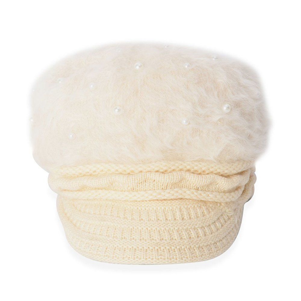 Newsboy Cap Simulated Pearl